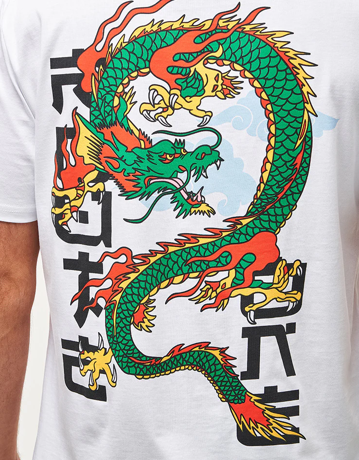 Route One Dragon Organic T-Shirt - White - Image 3