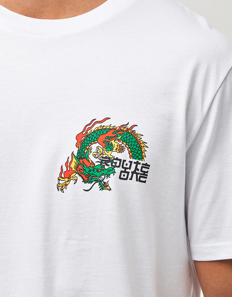 Route One Dragon Organic T-Shirt - White - Image 4
