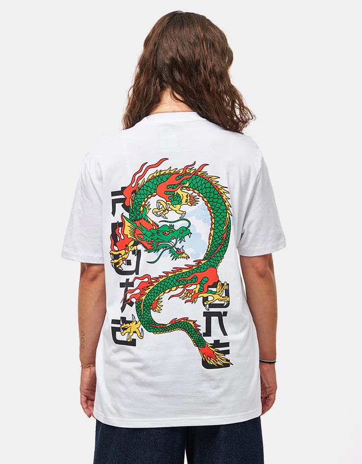 Route One Dragon Organic T-Shirt - White - Image 5