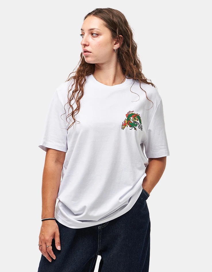 Route One Dragon Organic T-Shirt - White - Image 6