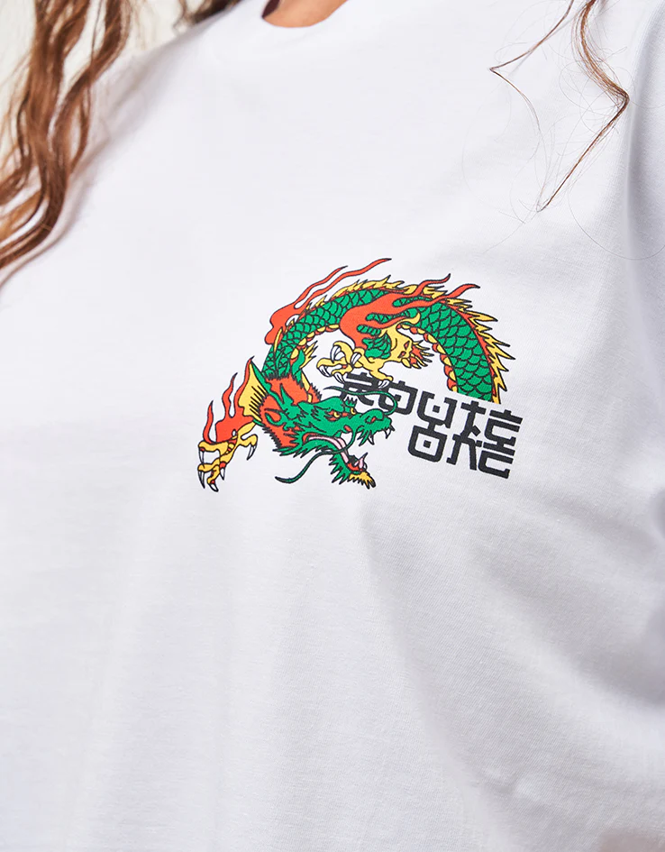 Route One Dragon Organic T-Shirt - White - Image 8