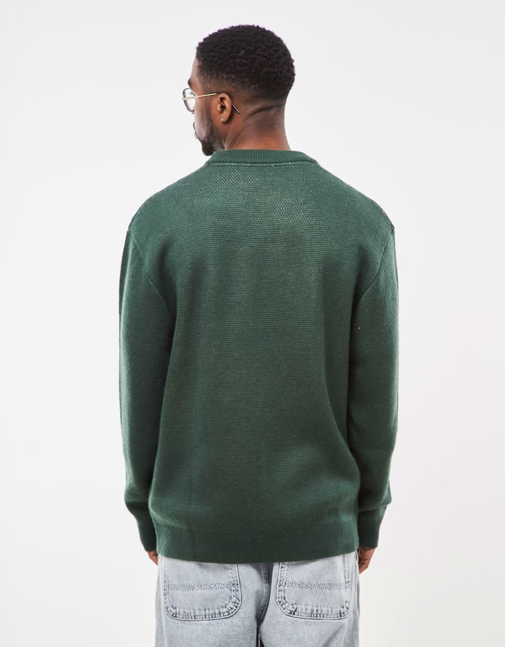Route One Duck Knitted Sweater - Forest Green - Image 2