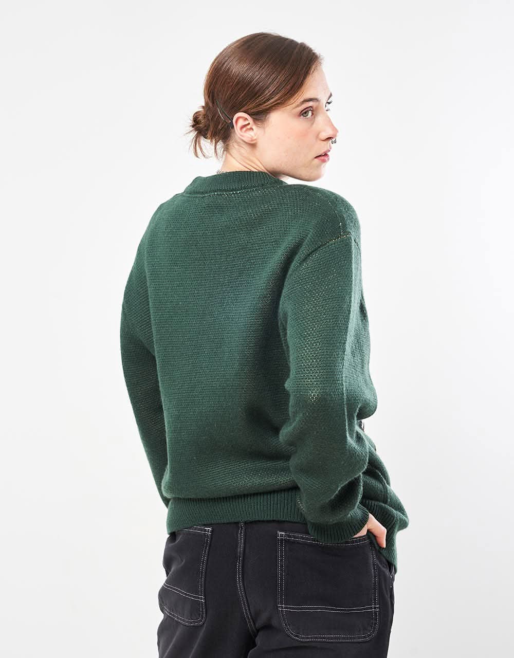 Route One Duck Knitted Sweater - Forest Green - Image 5