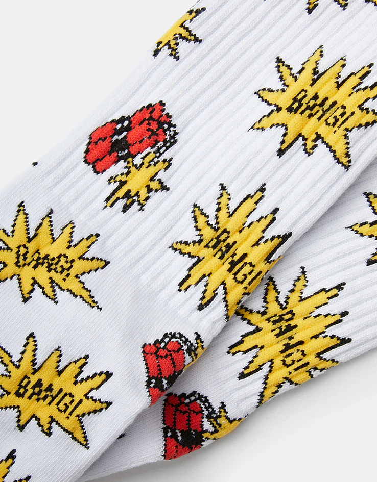 Route One Dynamite Crew Socks - White - Image 2