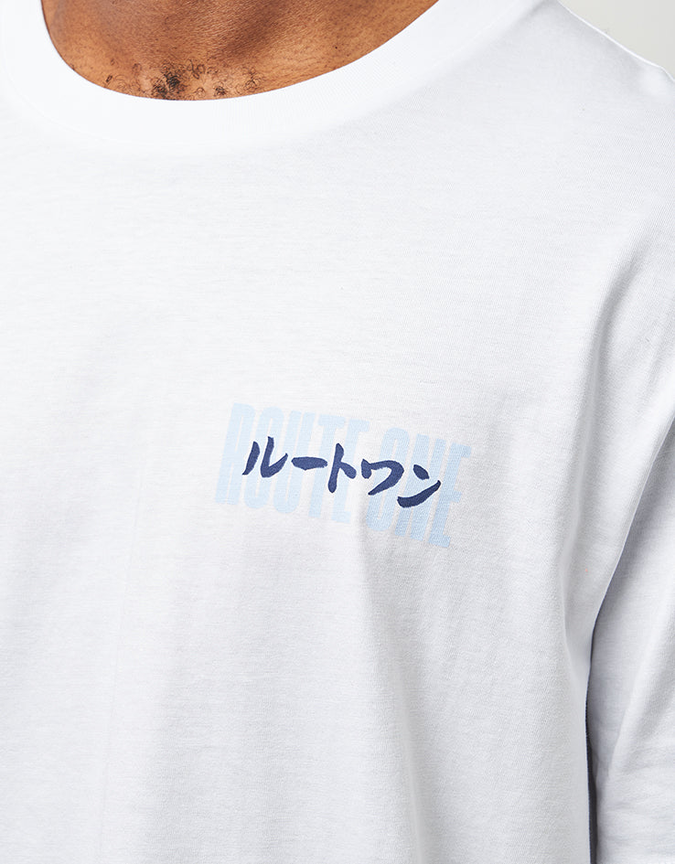 Route One Dystopia Organic T-Shirt - White - Image 5