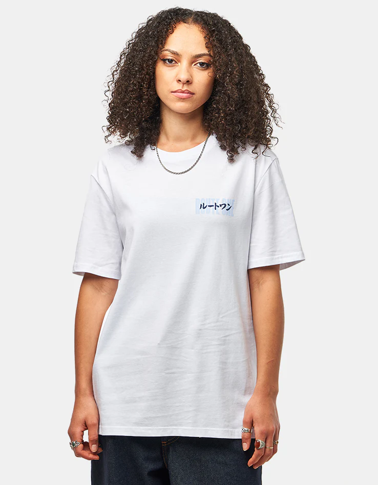 Route One Dystopia Organic T-Shirt - White - Image 7