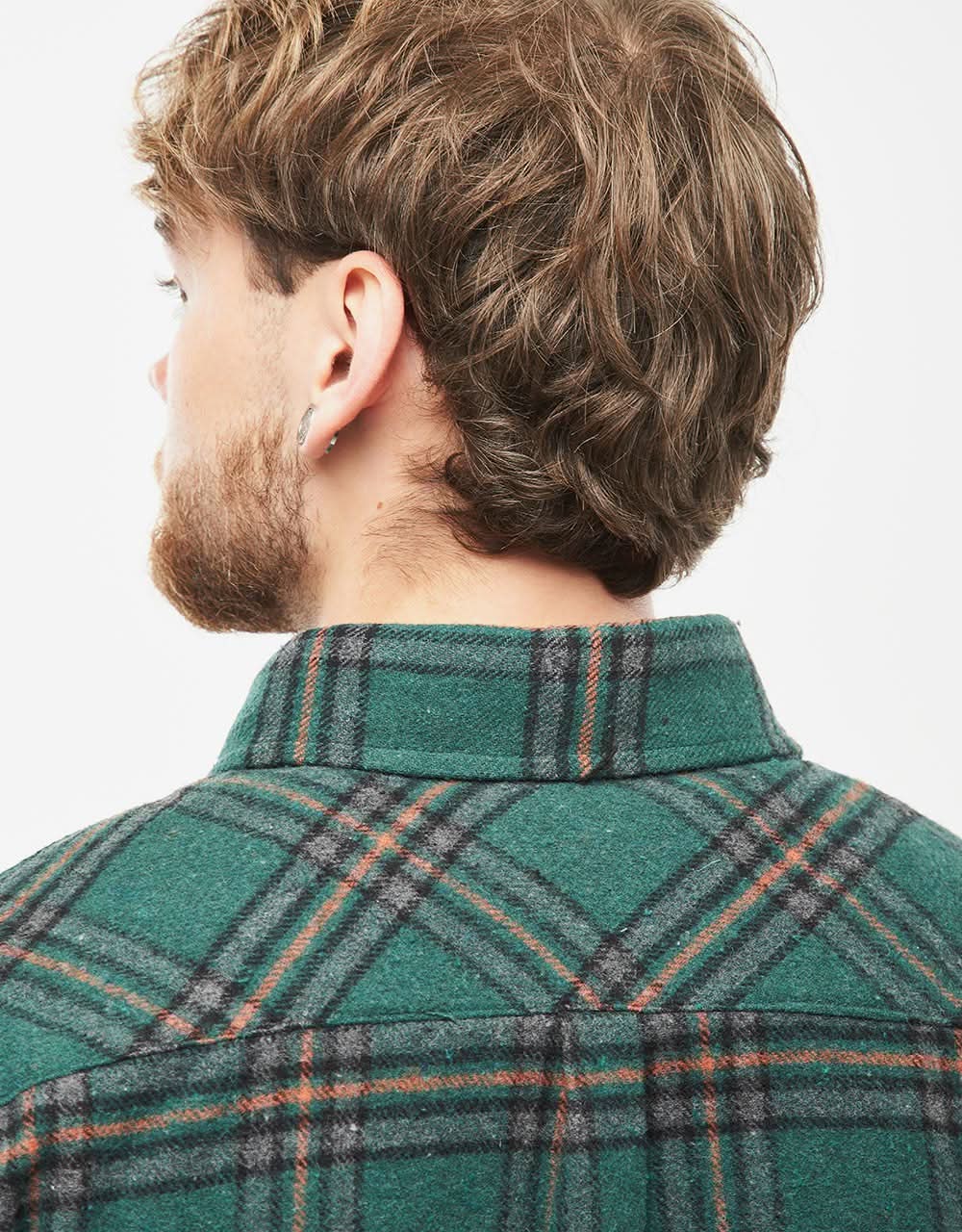 Route One Elter Flannel Shirt - Green - Image 6