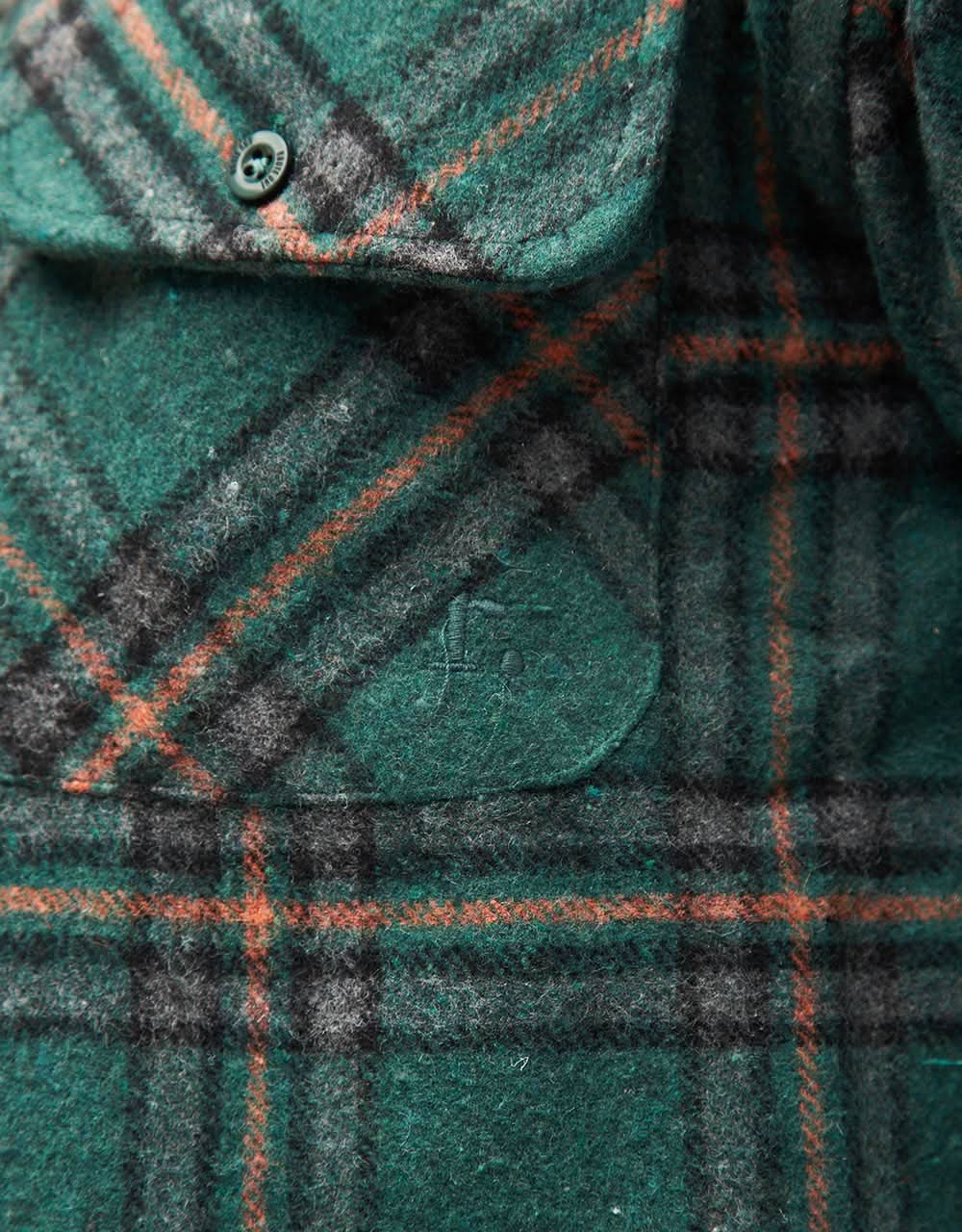 Route One Elter Flannel Shirt - Green - Image 7