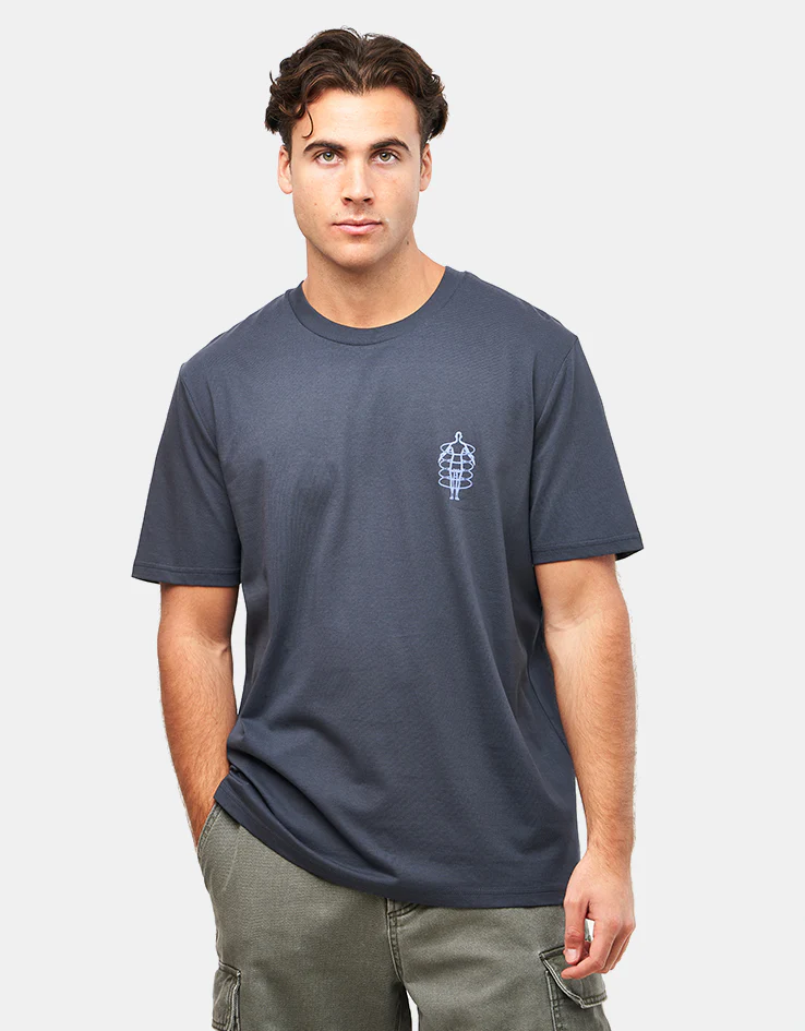 Route One Energy Systems Organic T-Shirt - India Ink Grey - Image 2
