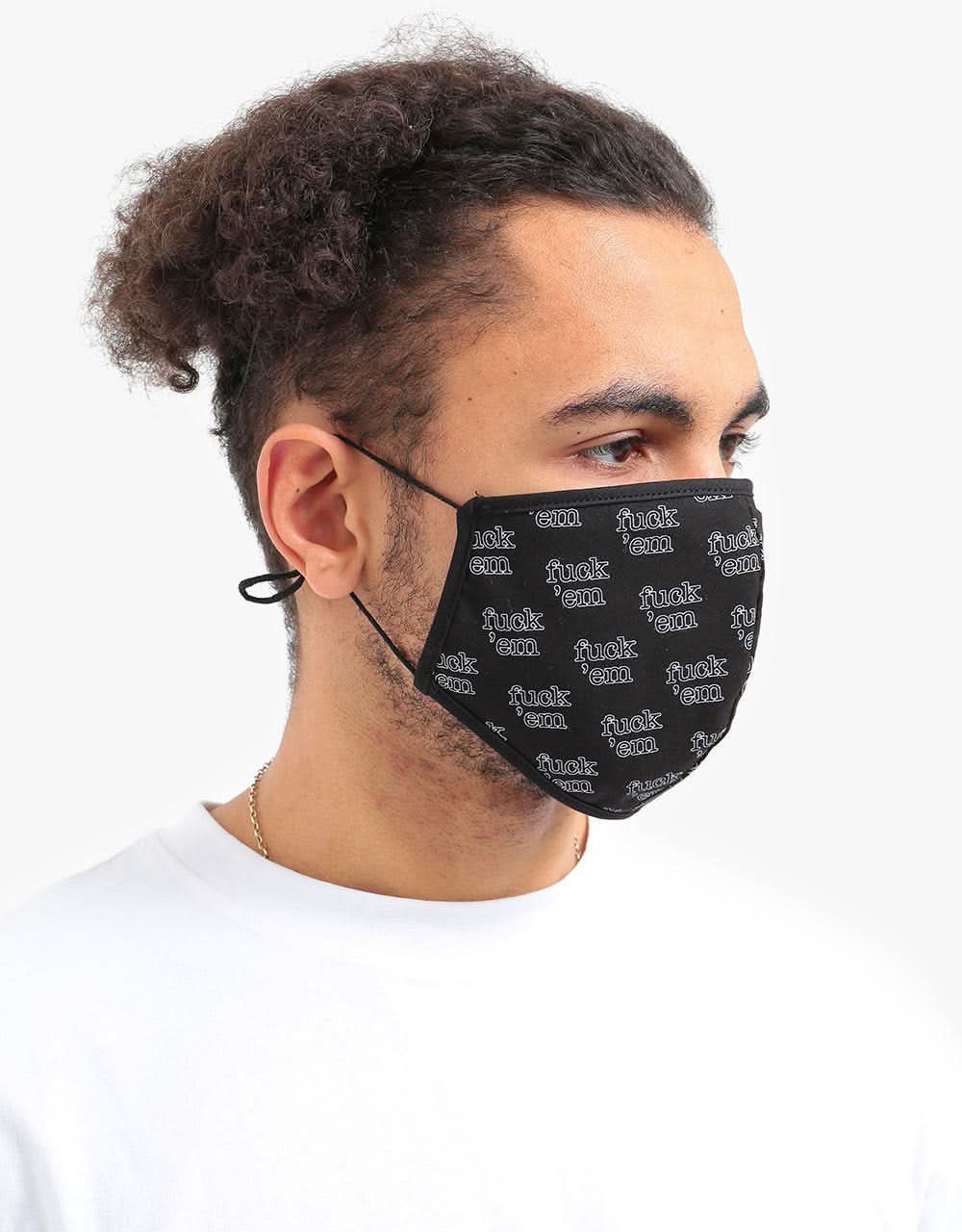 Route One Organic Cotton Face Mask - Fuck 'Em - Image 6