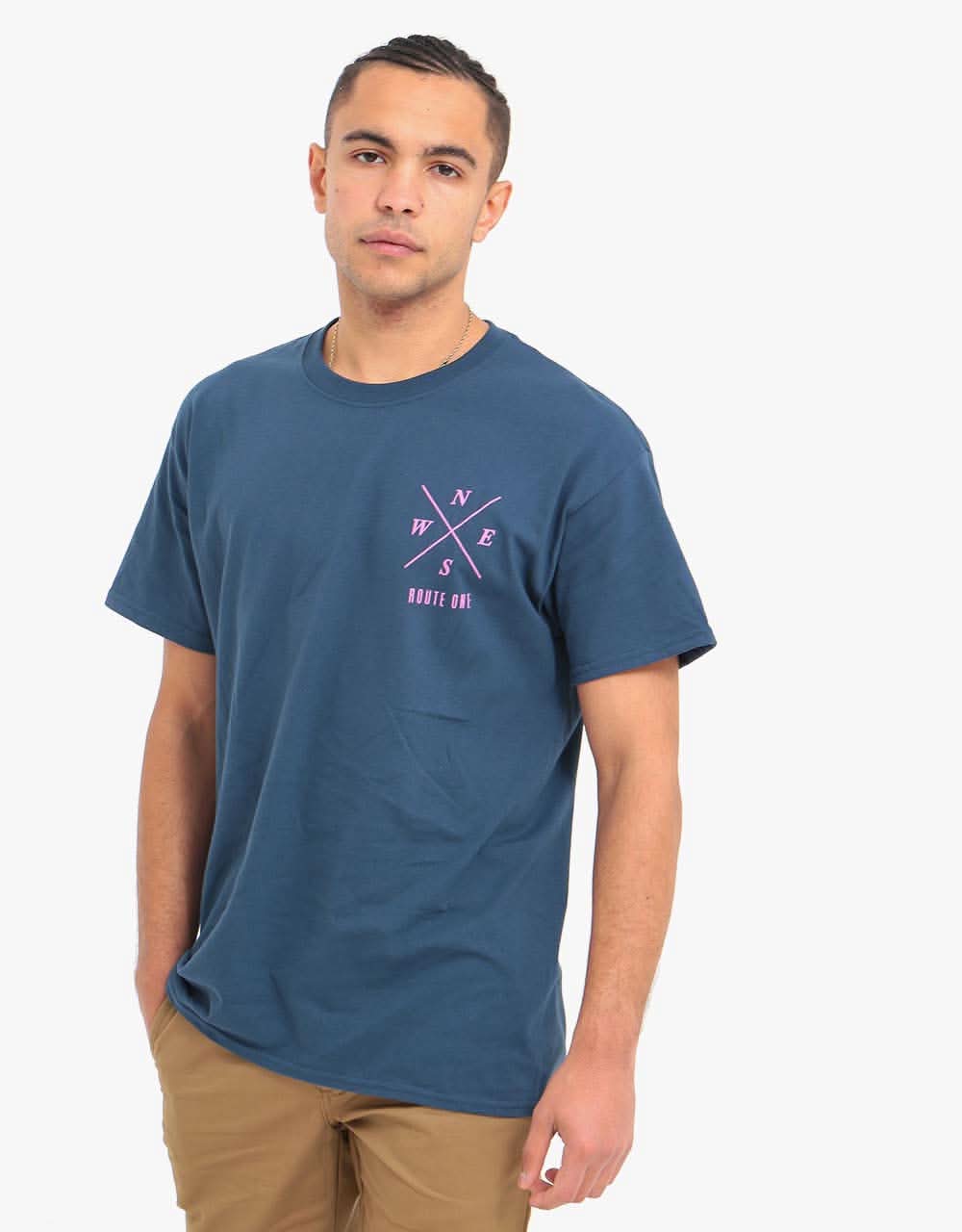 Route One FC T-Shirt - Blue Dusk - Image 2