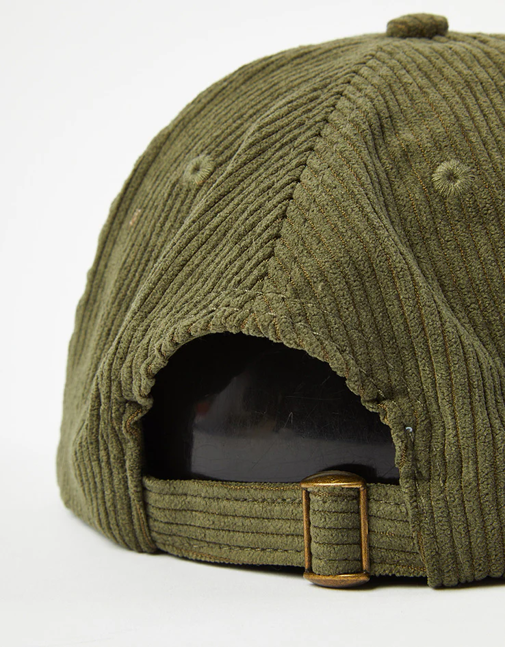 Route One Fern Unstructured Cord 6 Panel Cap - Forest Green - Image 3