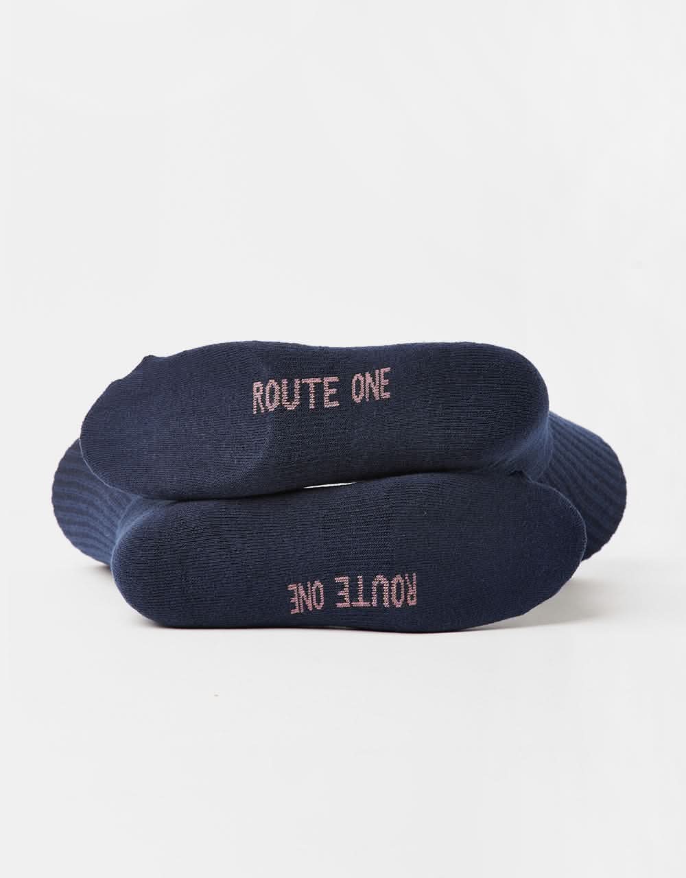 Route One Final Frontier Crew Socks - Pageant Blue - Image 4