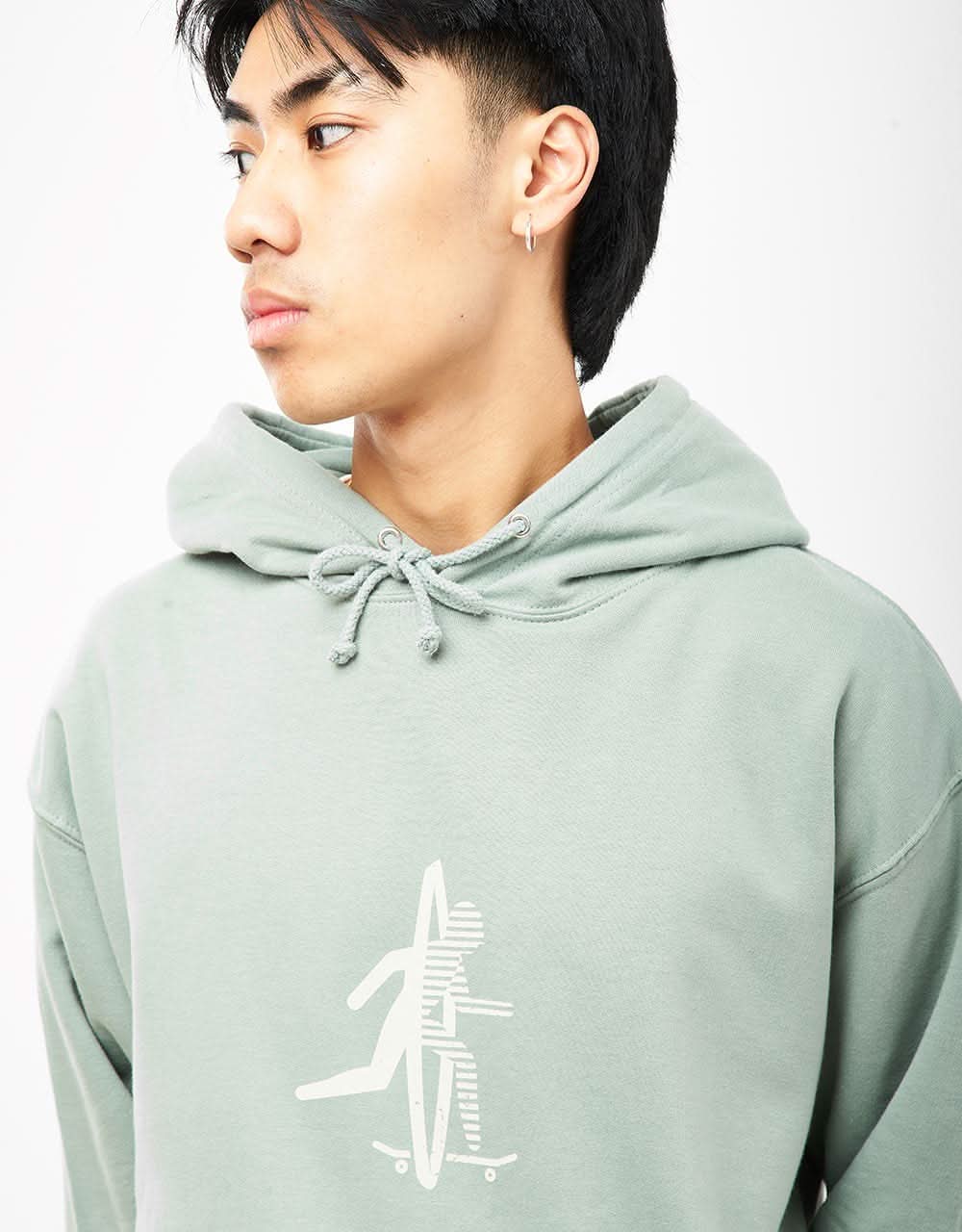 Route One Final Frontier Midweight Pullover Hoodie - Dusty Green - Image 3
