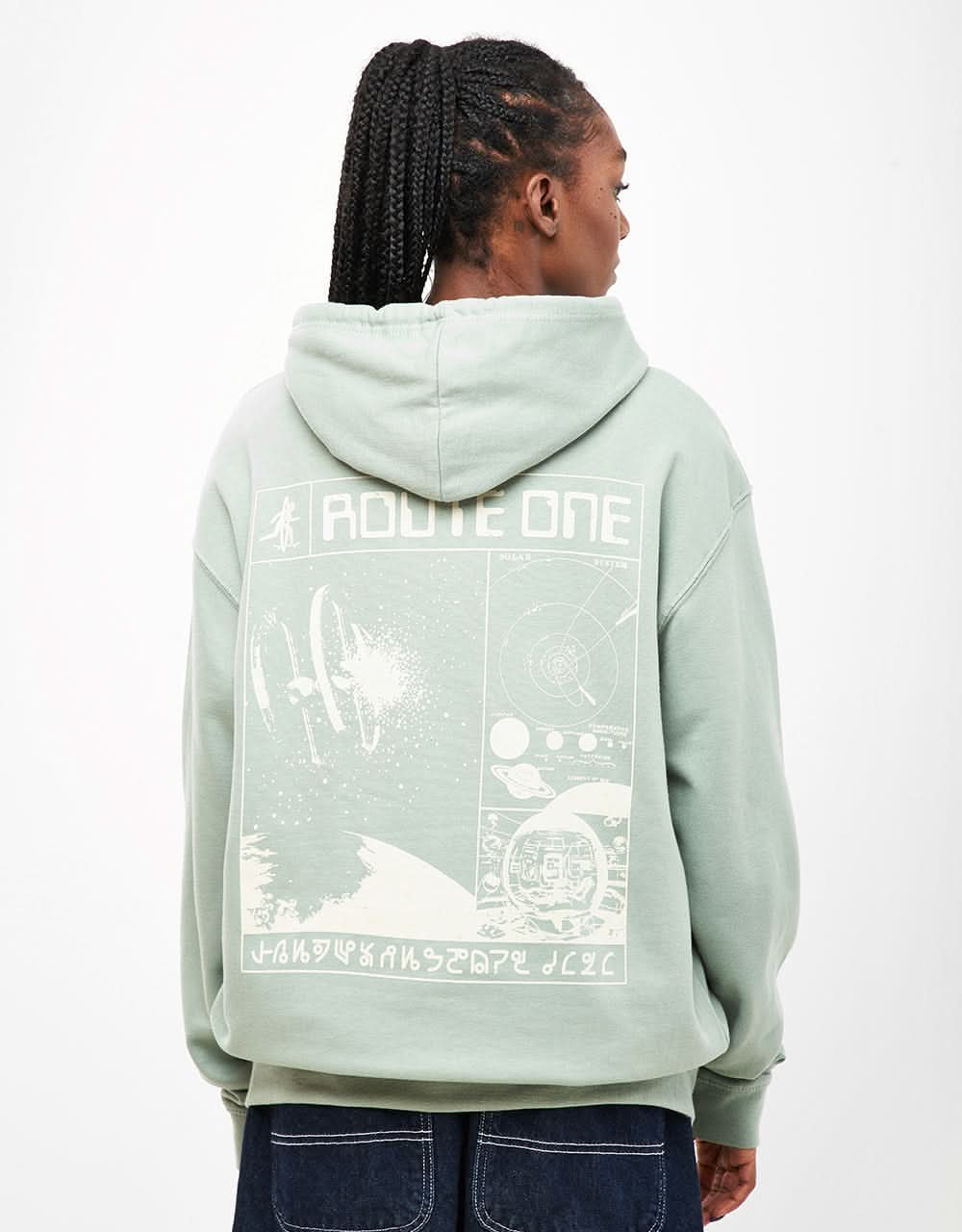 Route One Final Frontier Midweight Pullover Hoodie - Dusty Green - Image 7