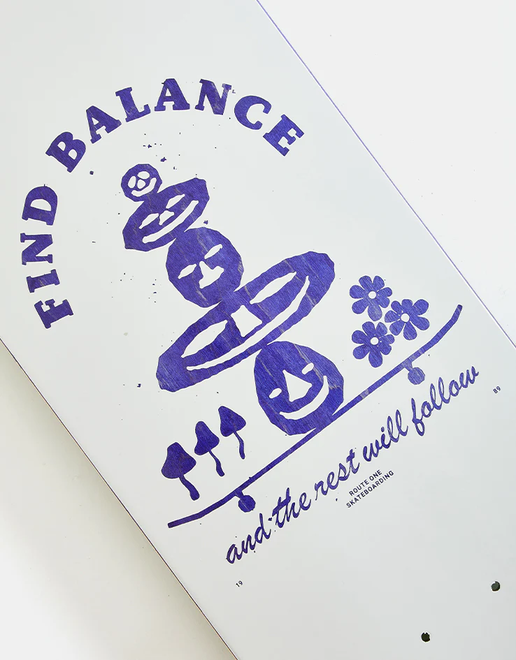 Route One Find Balance Skateboard Deck - 8" - Image 3