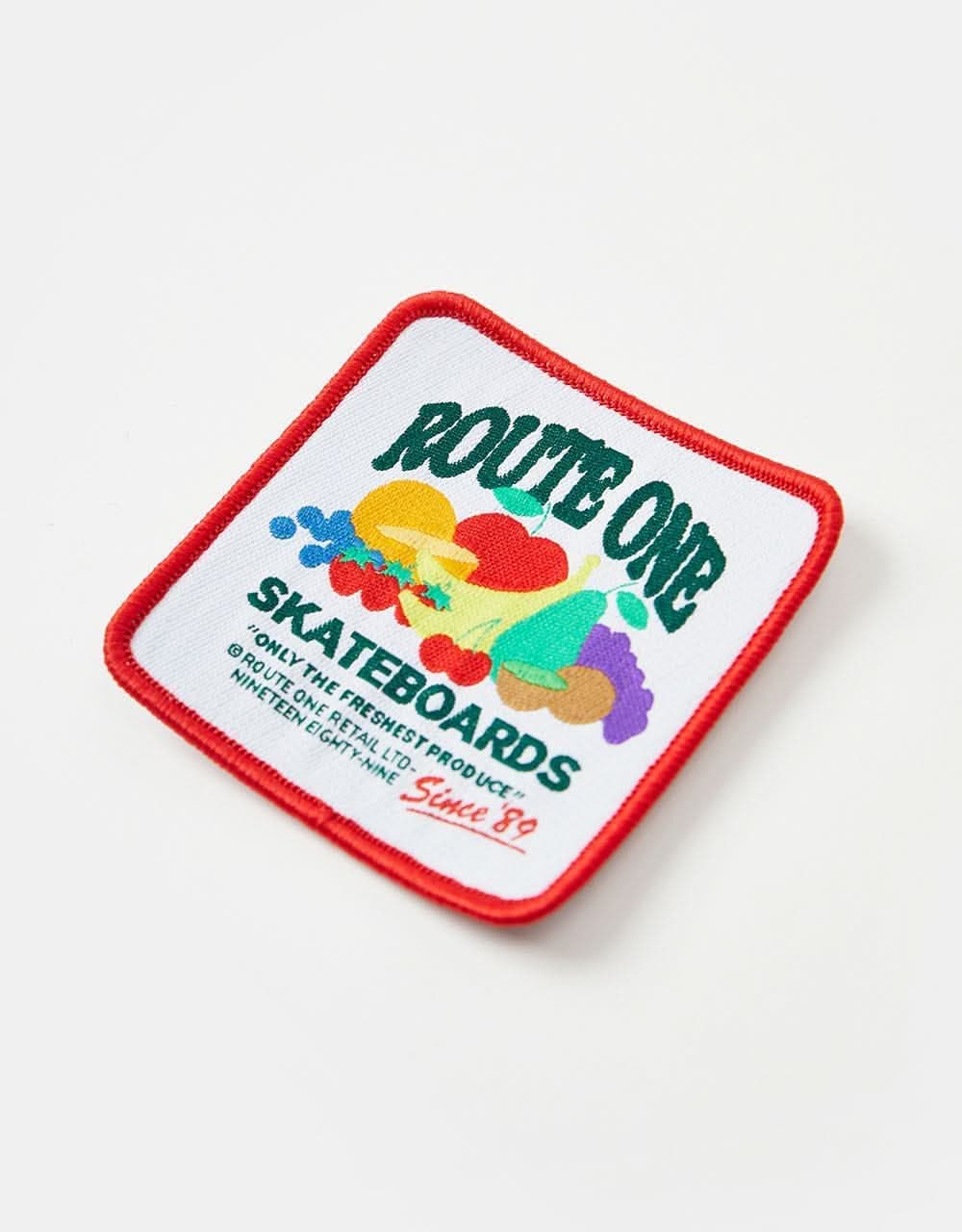 Route One Finest Produce Woven Patch - White - Image 2