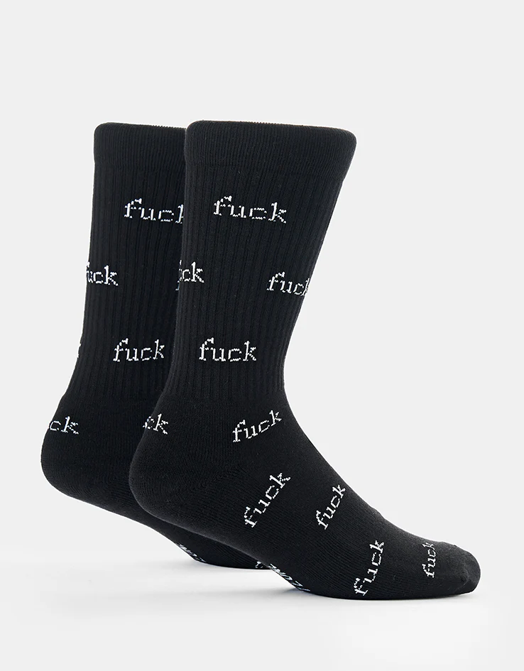 Route One F-It Crew Socks - Black - Image 5