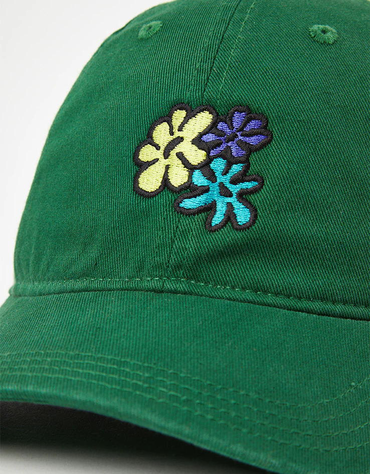 Route One Flora Dad Cap - Forest Green - Image 2
