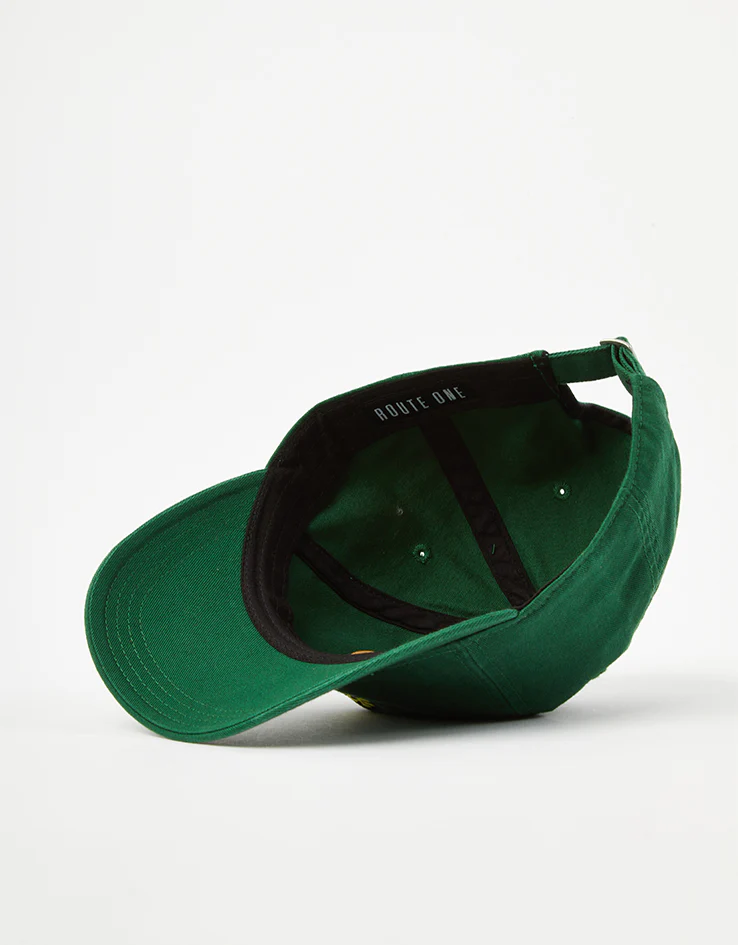 Route One Flora Dad Cap - Forest Green - Image 5