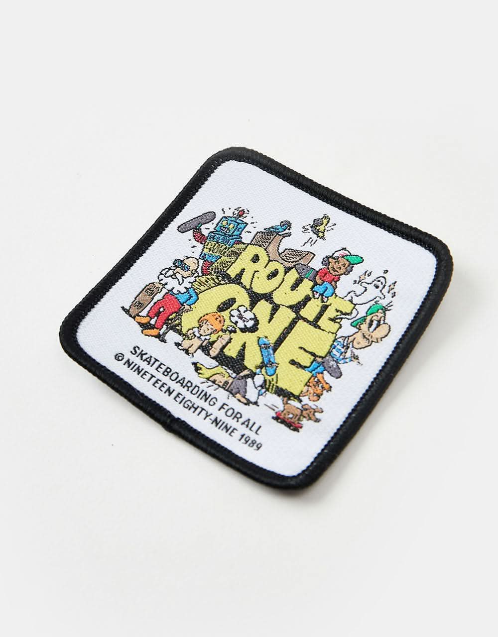 Route One For All Woven Patch - White - Image 2