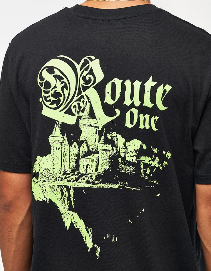 Route One Fortress Organic T-Shirt - Black - Image 3