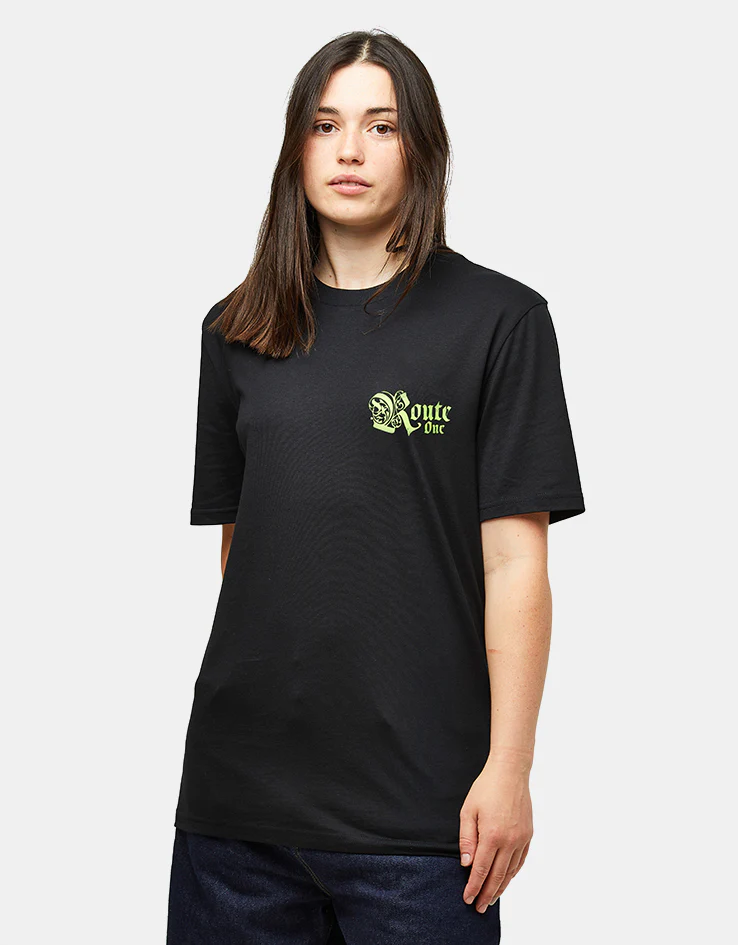 Route One Fortress Organic T-Shirt - Black - Image 6