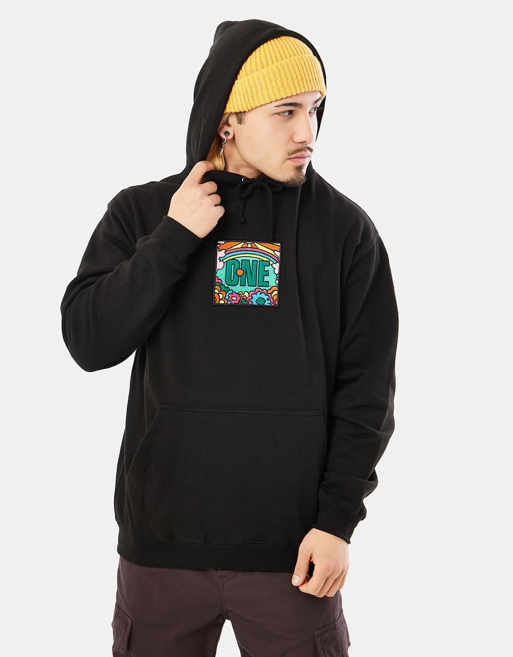 Route One Fresh Up Midweight Pullover Hoodie - Black - Image 7