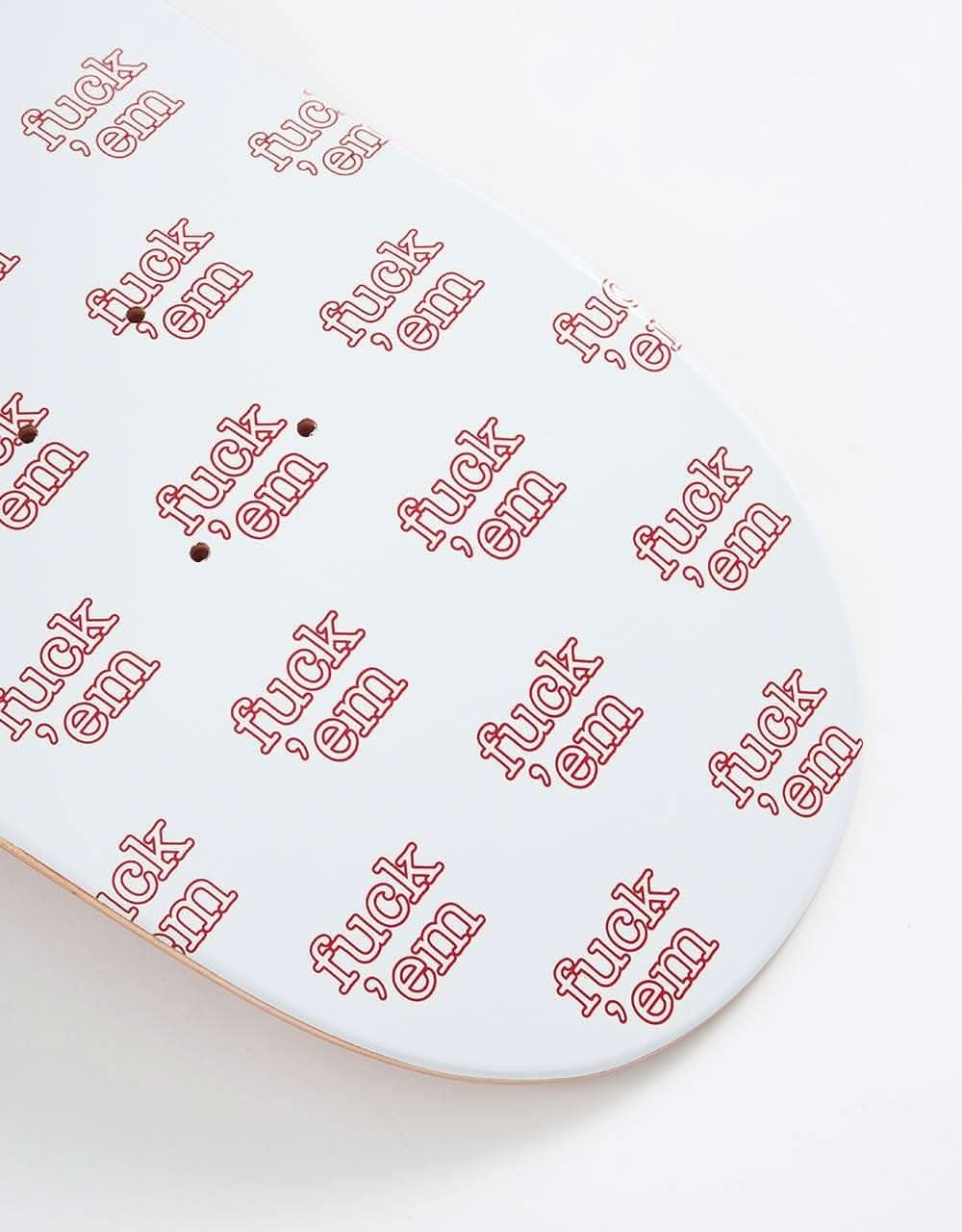 Route One Fuck 'Em Monogram 'OG Shape' Skateboard Deck - 8.25" - Image 2