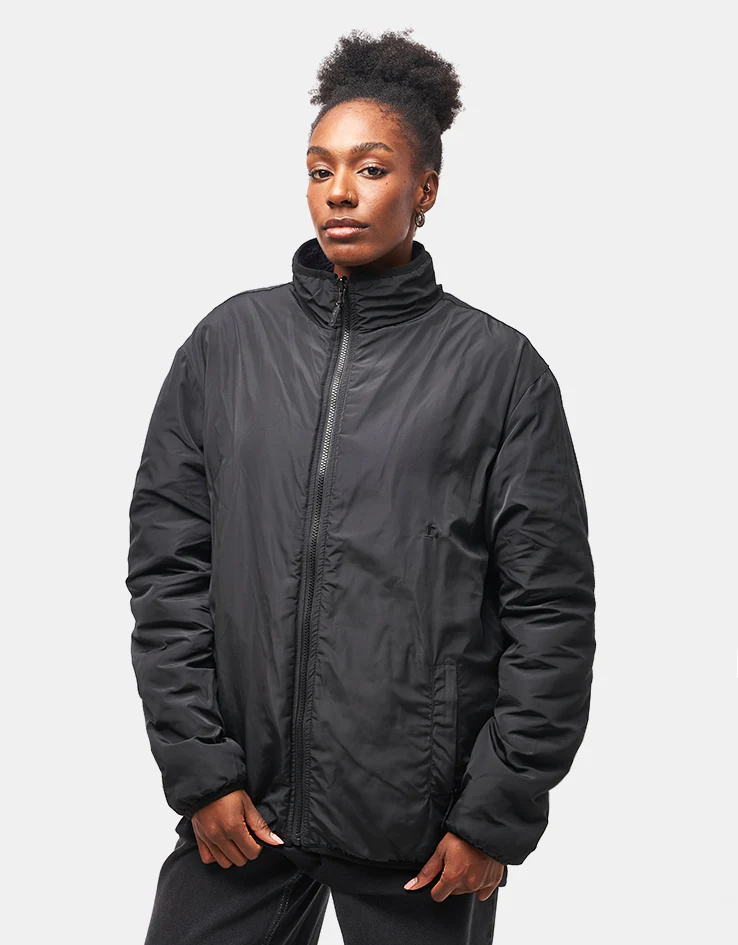 Route One Full Zip Reversible Fleece - Purple Velvet/Black - Image 10