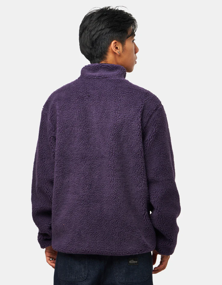 Route One Full Zip Reversible Fleece - Purple Velvet/Black - Image 6