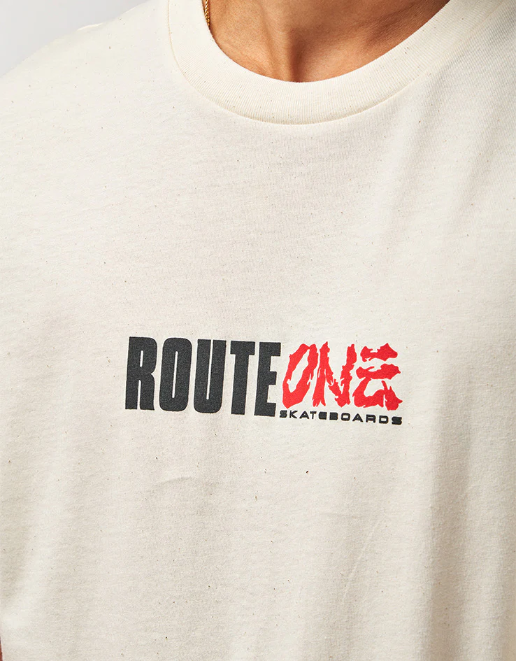 Route One Gaiden Organic T-Shirt - Natural Raw - Image 4