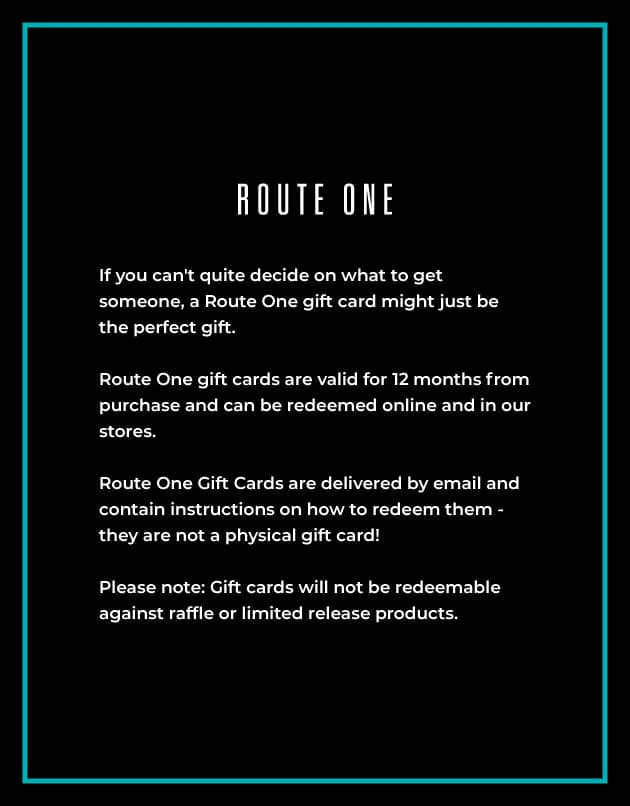 Route One E-Gift Card - Image 2