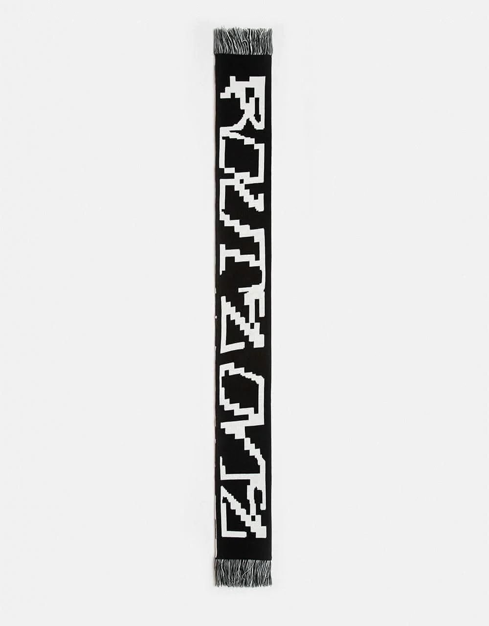 Route One Glitch Scarf - Black/Ivory Cream - Image 5