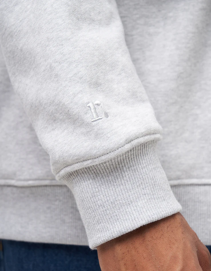 Route One Groovin Heavyweight Sweatshirt - Heather Grey - Image 4