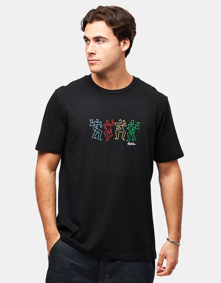 Route One Groovin' Organic T-Shirt - Black - Image 2