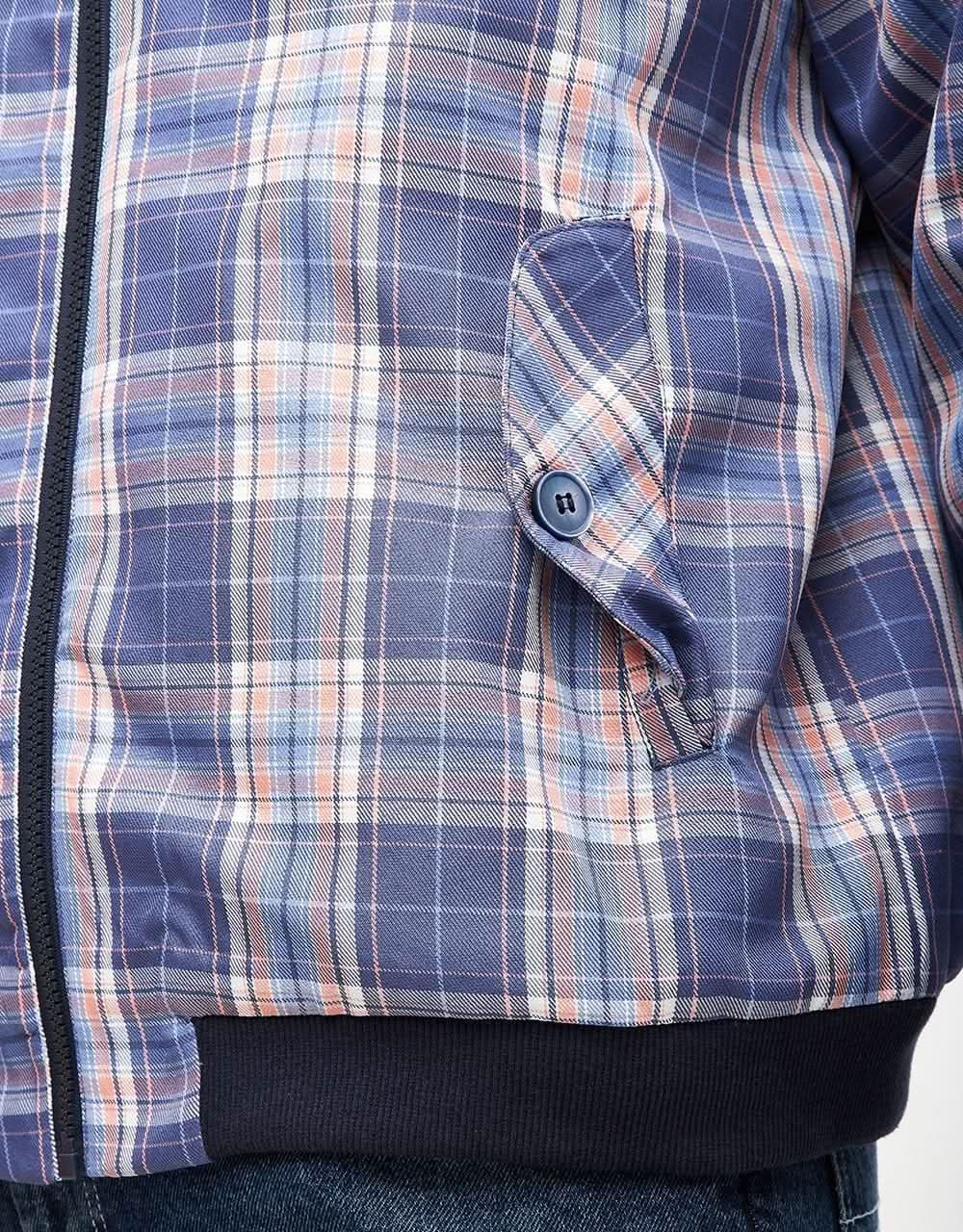 Route One Harrington Jacket - Plaid Blue - Image 6