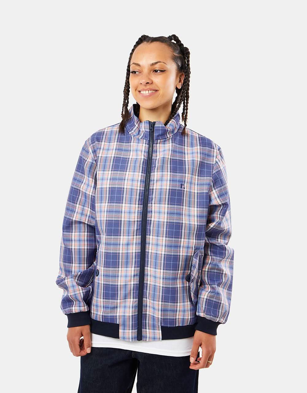Route One Harrington Jacket - Plaid Blue - Image 8
