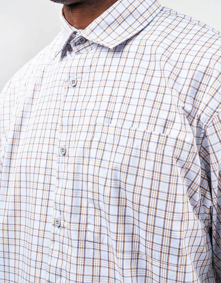 Route One Heath S/S Plaid Shirt - Blue/Green - Image 2