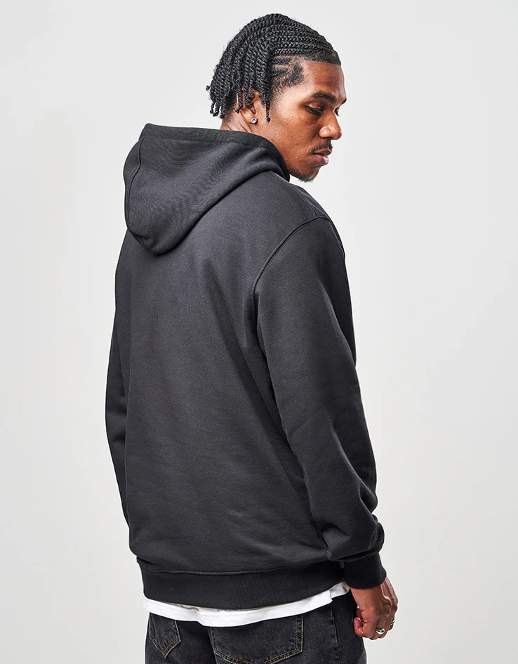 Route One Heavyweight Pullover Hoodie (400gsm) - Black - Image 3