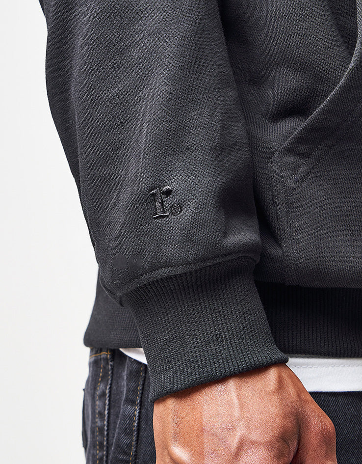 Route One Heavyweight Pullover Hoodie (400gsm) - Black - Image 4