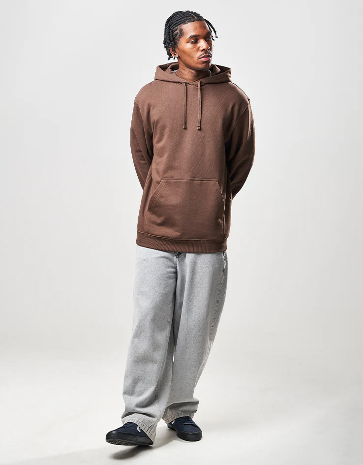 Route One Heavyweight Pullover Hoodie (400gsm) - Chestnut - Image 2