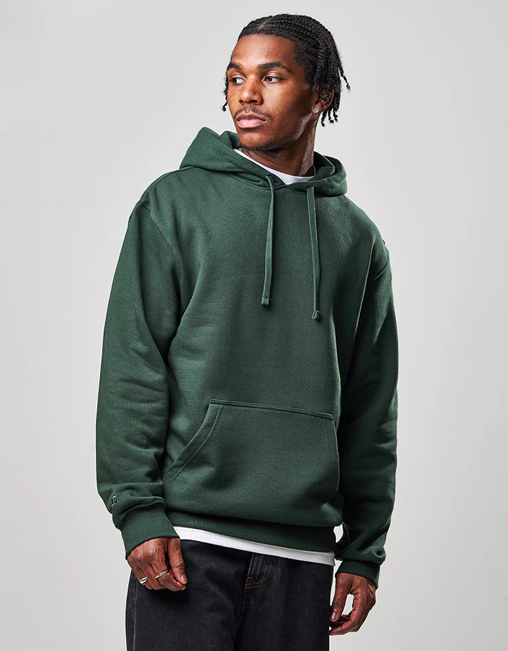 Route One Heavyweight Pullover Hoodie (400gsm) - Forest Green