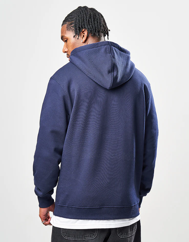 Route One Heavyweight Pullover Hoodie (400gsm) - Navy - Image 3