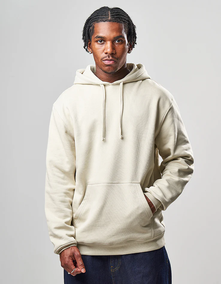 Route One Heavyweight Pullover Hoodie (400gsm) - Stone