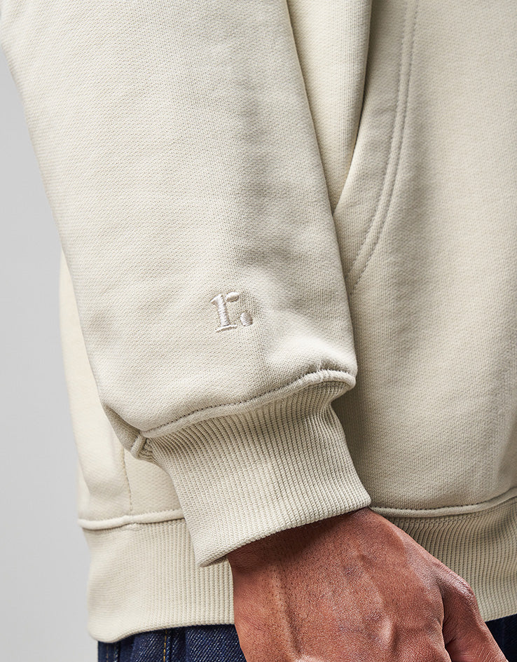 Route One Heavyweight Pullover Hoodie (400gsm) - Stone - Image 4