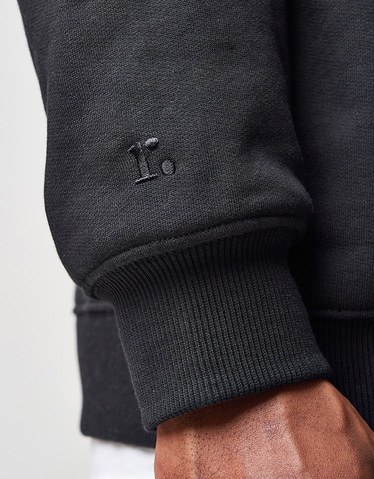 Route One Heavyweight Sweatshirt (400gsm) - Black - Image 4