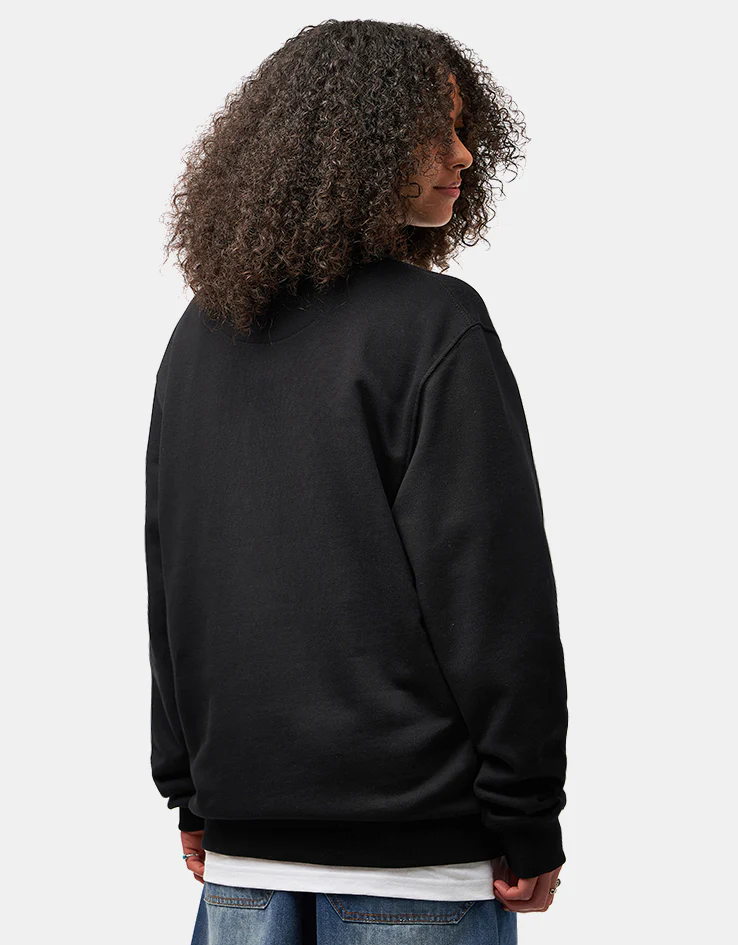 Route One Heavyweight Sweatshirt (400gsm) - Black - Image 6