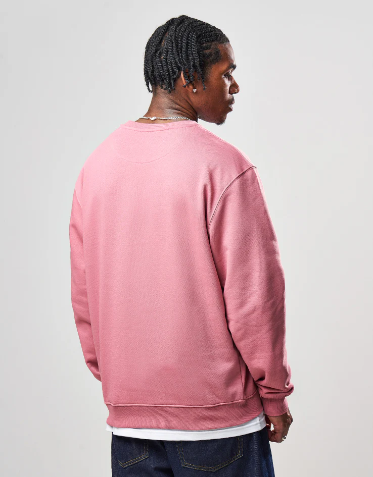 Route One Heavyweight Sweatshirt (400gsm) - Dusty Pink - Image 3