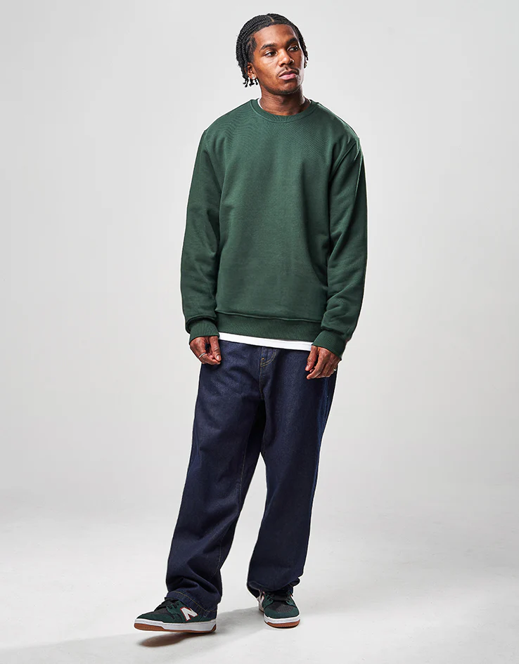 Route One Heavyweight Sweatshirt (400gsm) - Forest Green - Image 2